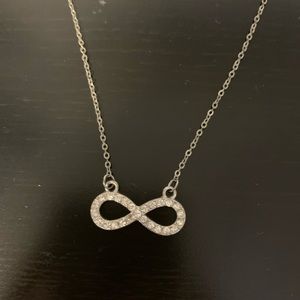 Gemmed Infinity Necklace